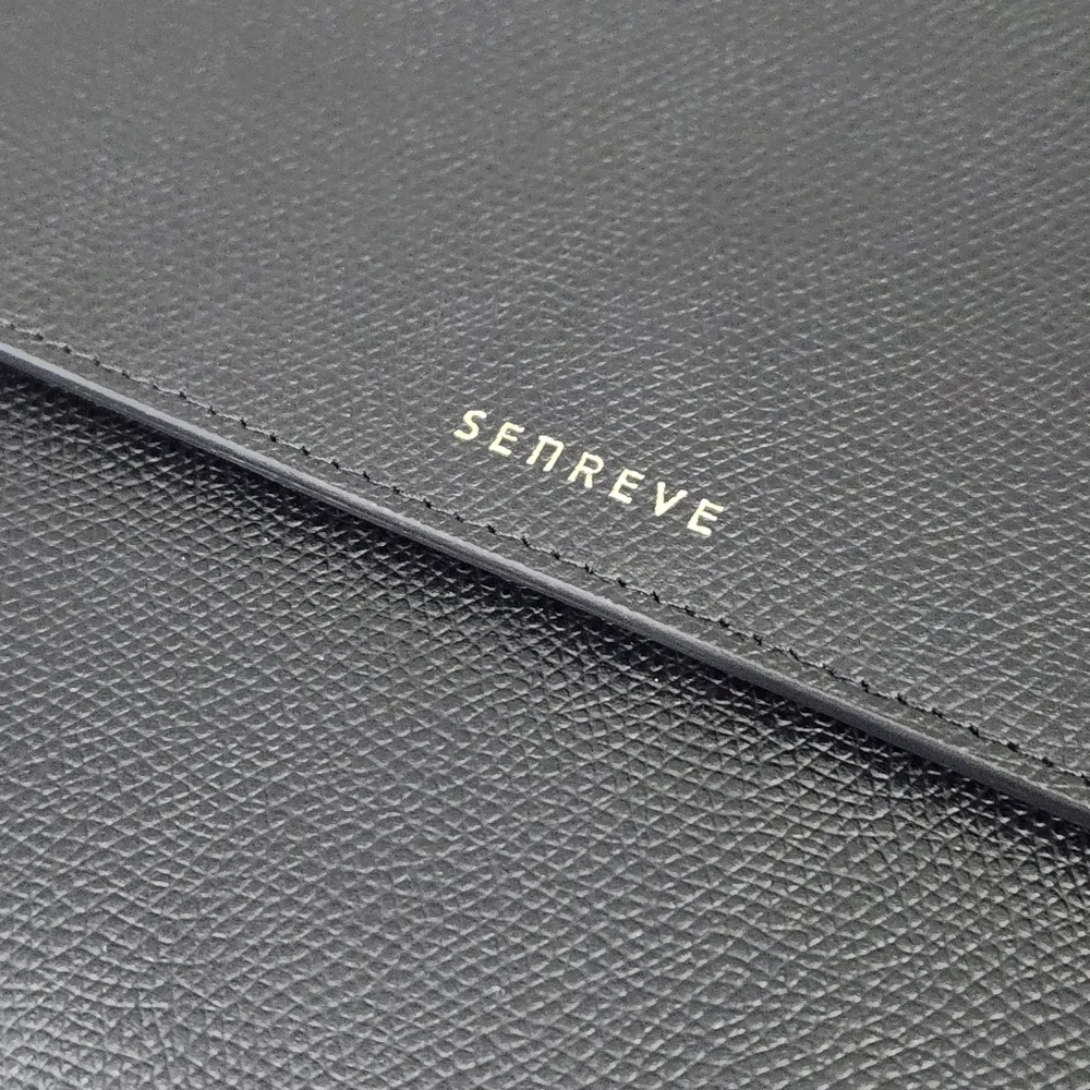 PRISTINE SENREVE TABLET LAPTOP ENVELOPE SLEEVE IN NOIR LEOPARD HAIRCALF BAG